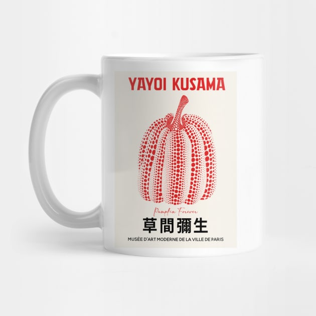 Yayoi Kusama Reworked Red Pumpkin Design by VanillaArt